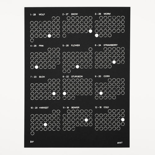 2021 Moon Phase Calendar Pre-Order